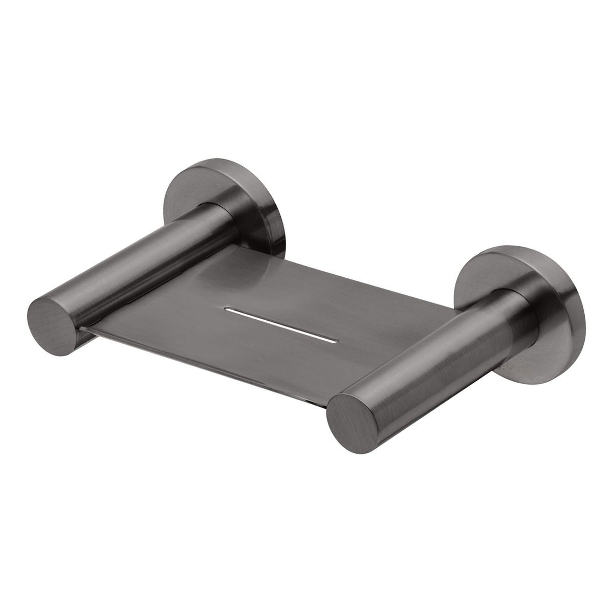 Radii Soap Dish Round Plate - Brushed Carbon