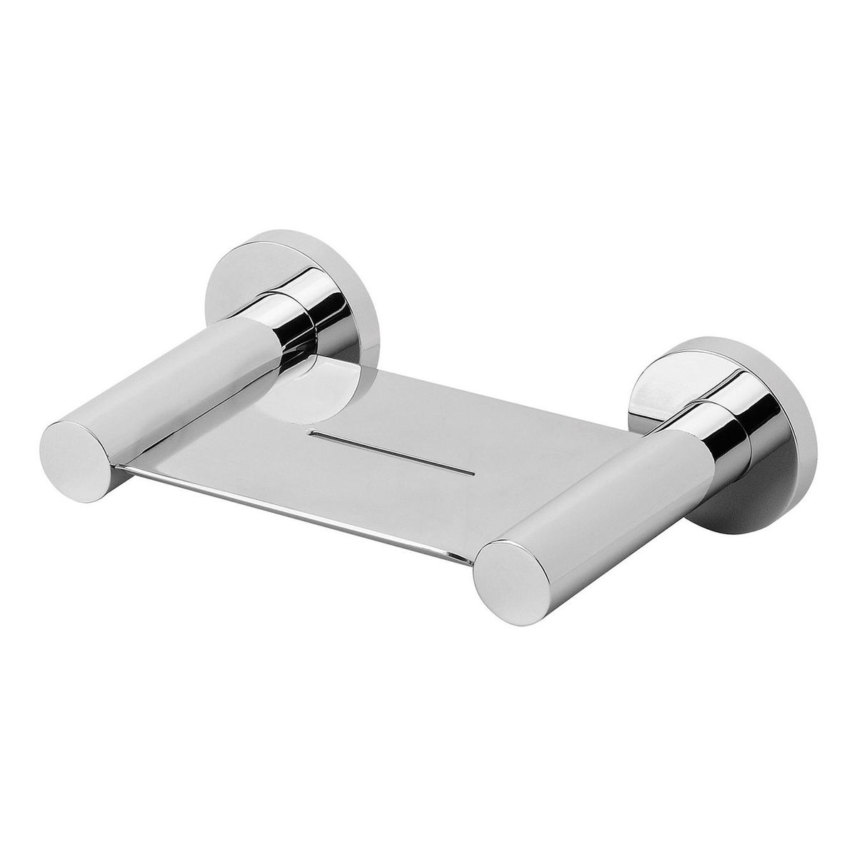 Radii Soap Dish Round Plate - Chrome
