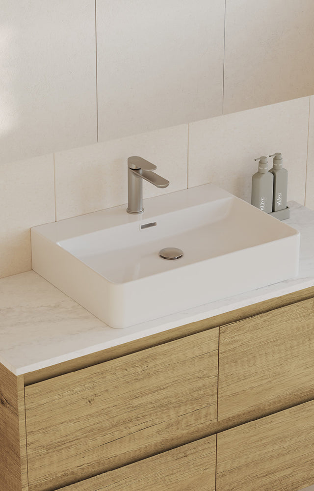 Petra 600 Above Counter Basin, 1 Tap Hole