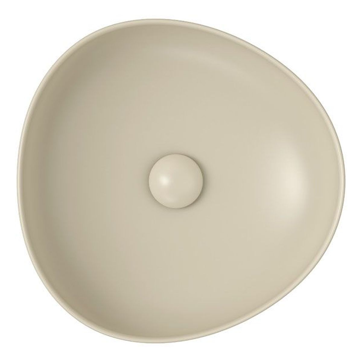 Pebble Small Above Counter Basin, Matte Khaki