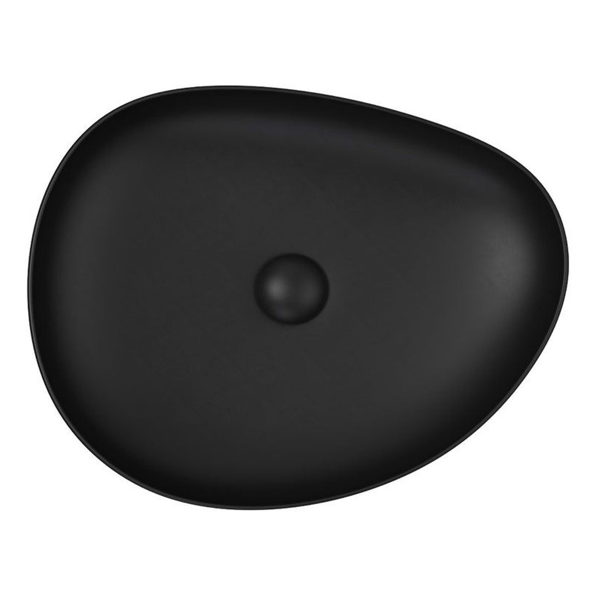 Pebble Medium Above Counter Basin, Matte Black