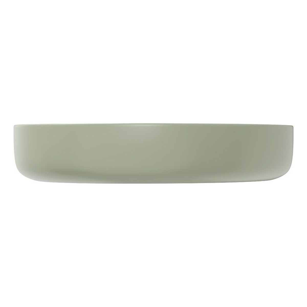 Pebble Medium Above Counter Basin, Matte Olive