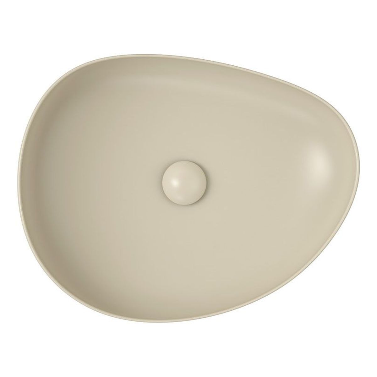 Pebble Medium Above Counter Basin, Matte Khaki