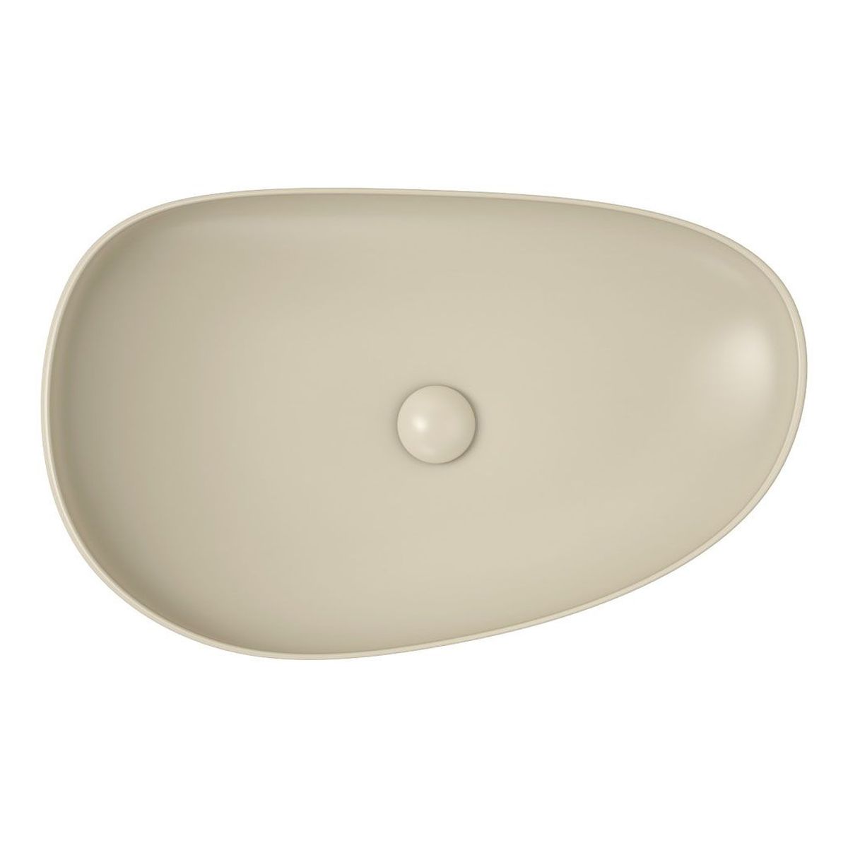 Pebble Large Above Counter Basin, Matte Khaki