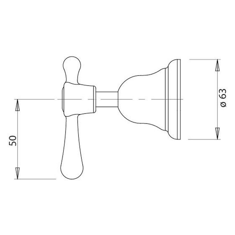 Rhapsody Lever Wall Top Assemblies, Lead Free