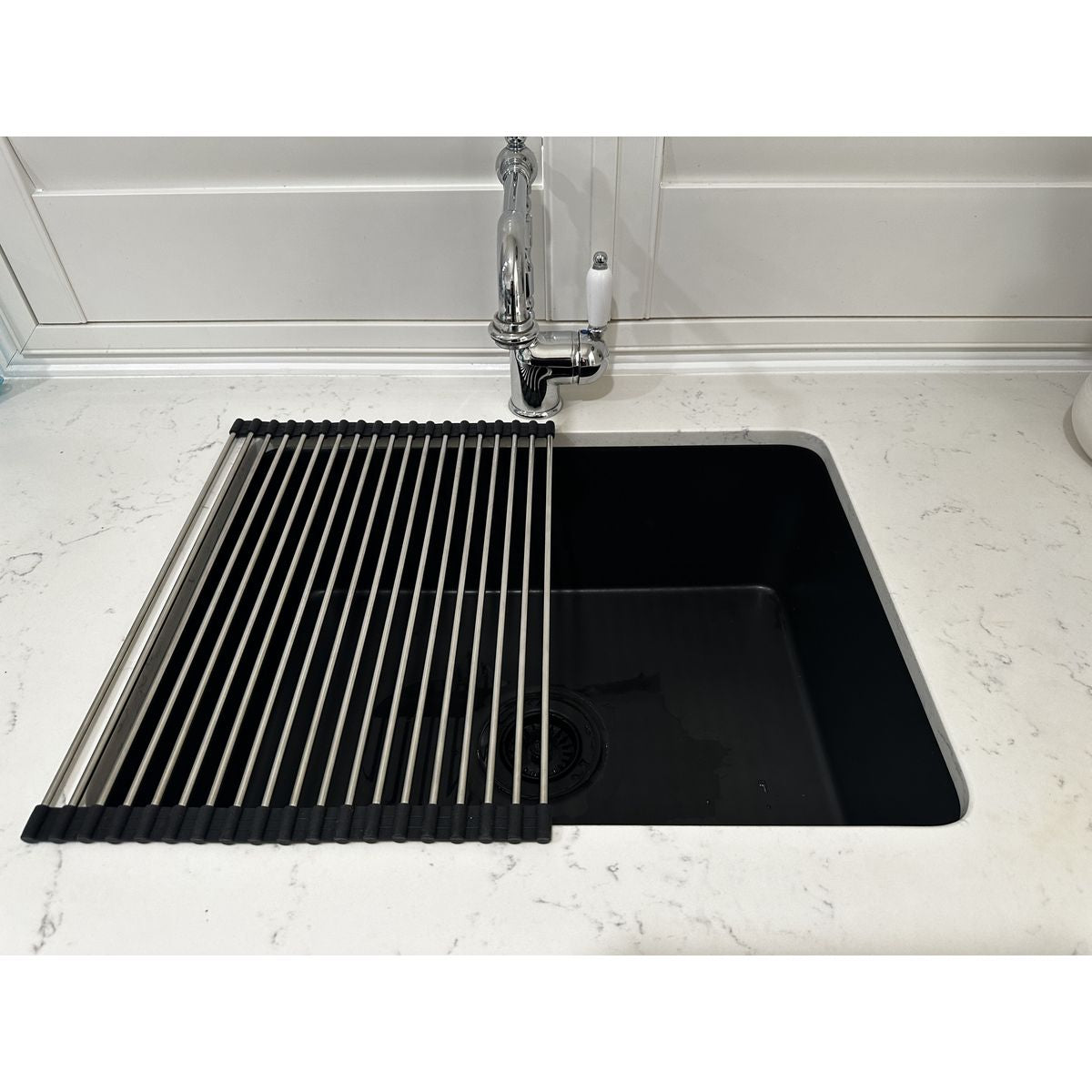 43X32 Sink Roller Mat Drainer - Stainless Steel