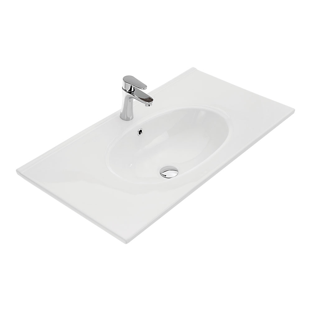Rotondo Full Depth Ceramic Basin-Top 900 - 1 Tap Hole
