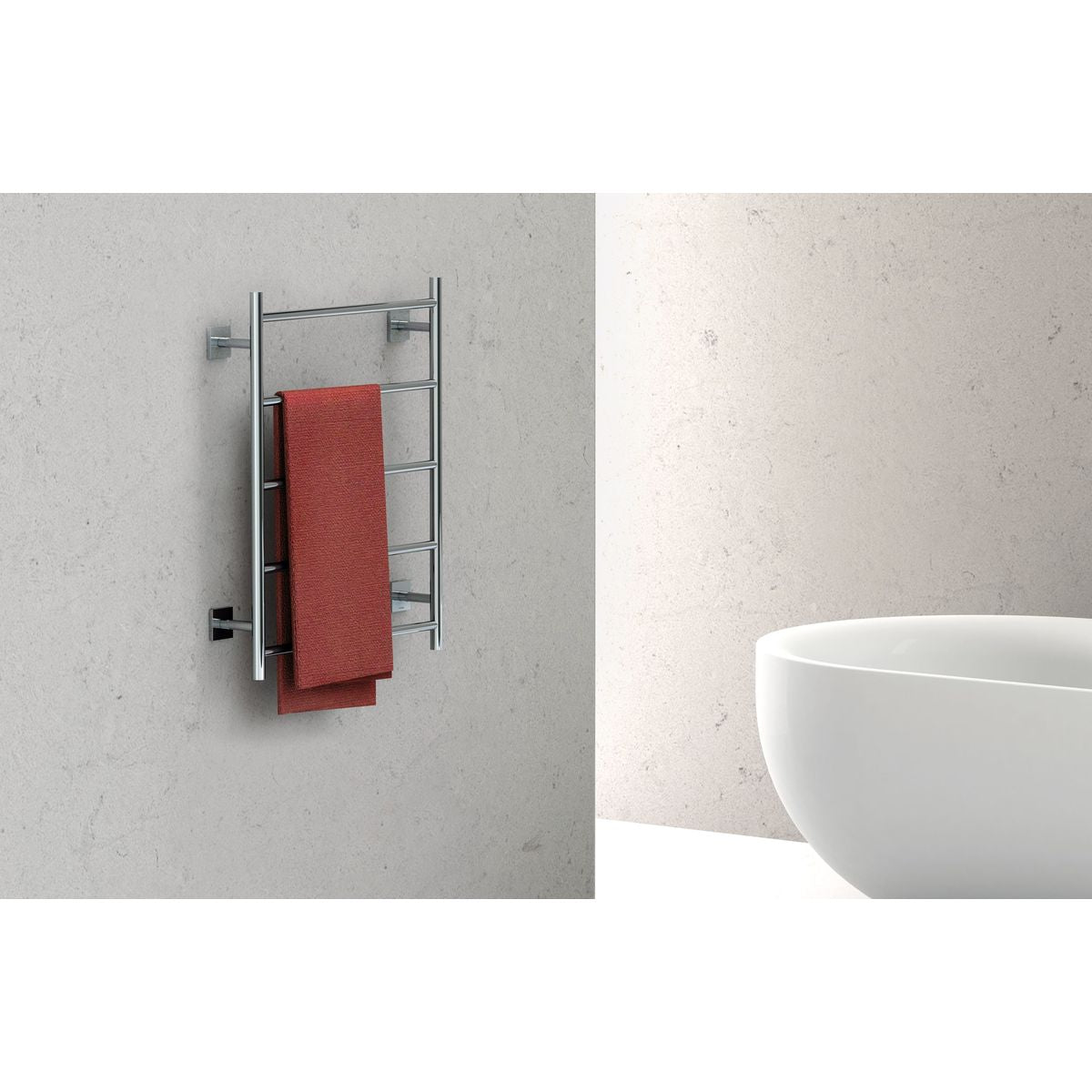 Radii Towel Ladder 550 x 740mm Square Plate - Chrome