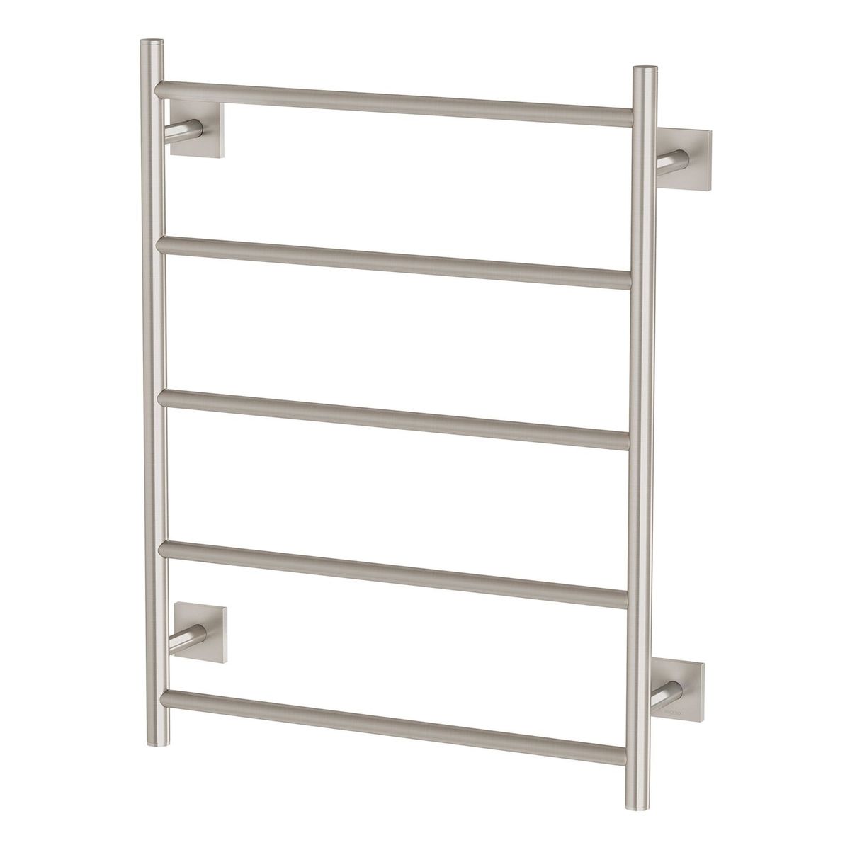 Radii Heated Towel Ladder 550 x 740mm Square Plate - Brushed Nickel