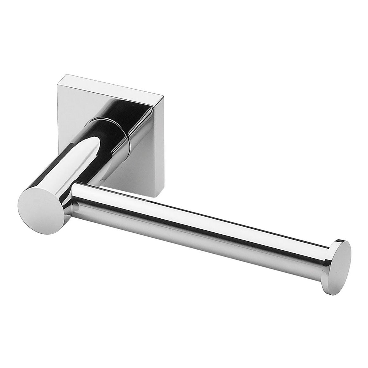 Radii Toilet Roll Holder Square Plate - Chrome