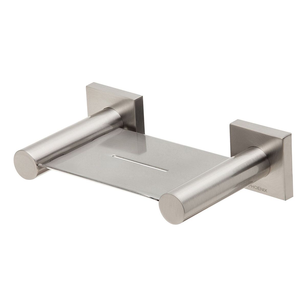 Radii Soap Dish Square Plate - Brushed Nickel
