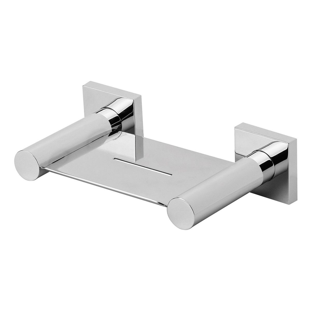 Radii Soap Dish Square Plate - Chrome