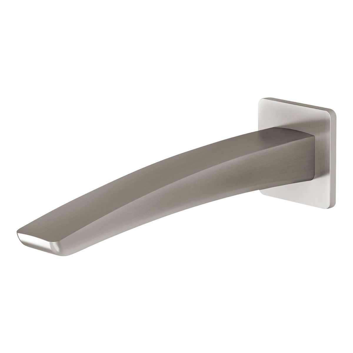 Rush Wall Basin Outlet 180mm - Brushed Nickel