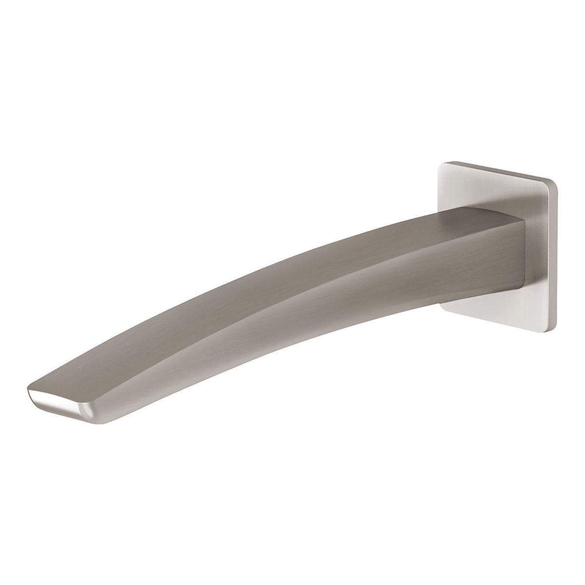 Rush Wall Basin Outlet 230mm - Brushed Nickel