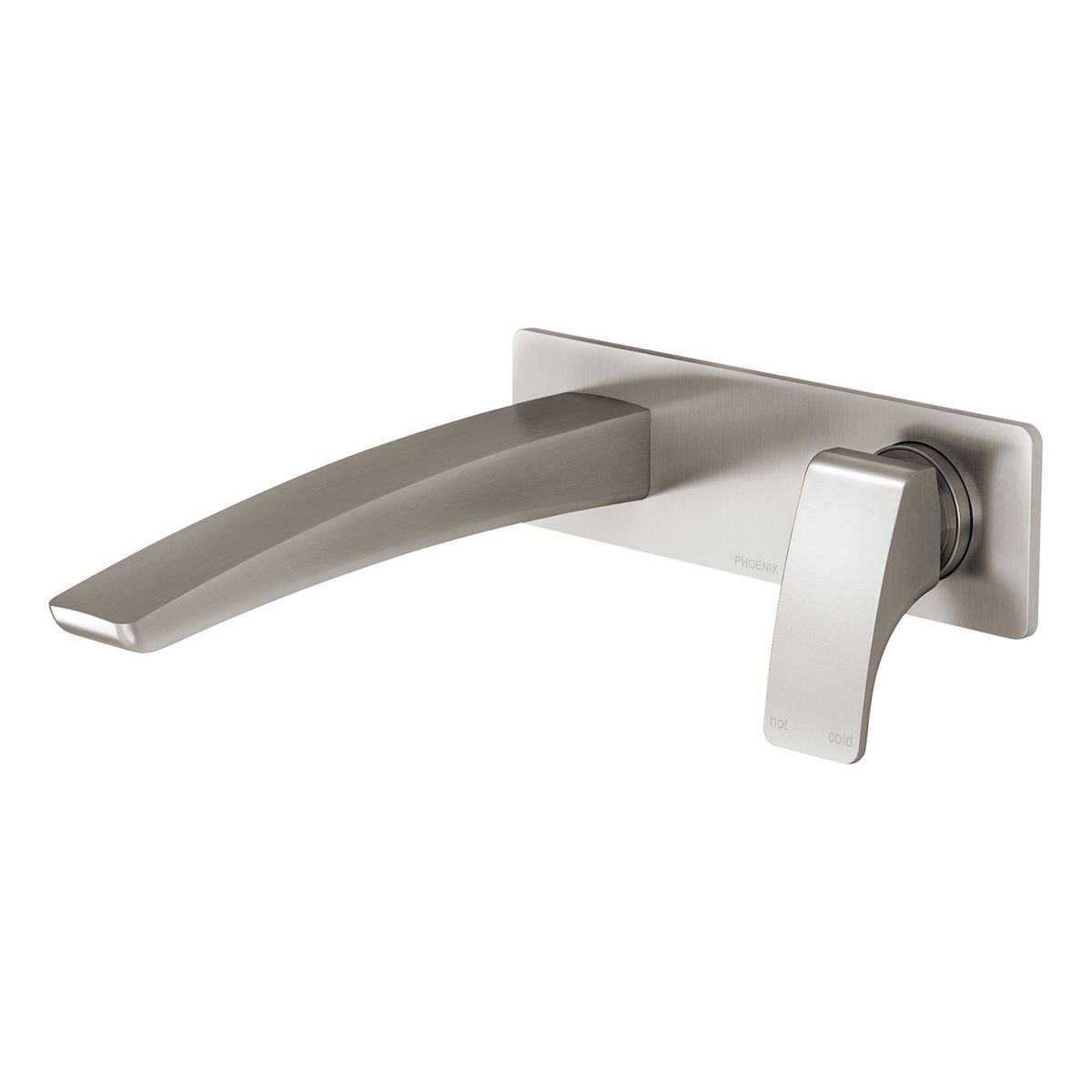Rush Wall Bath Mixer Set 180mm - Brushed Nickel