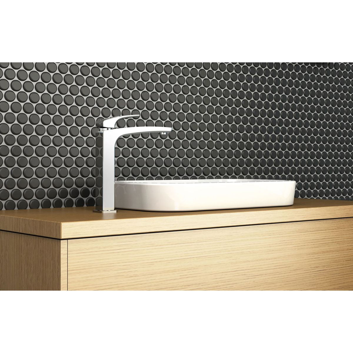 Rush Vessel Mixer - Chrome