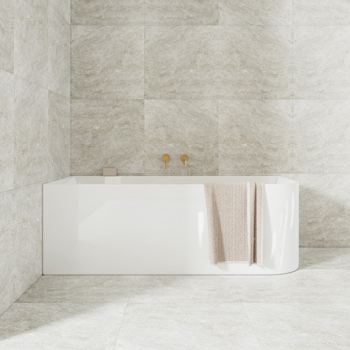 Calm 1400mm Left Corner Freestanding Bath