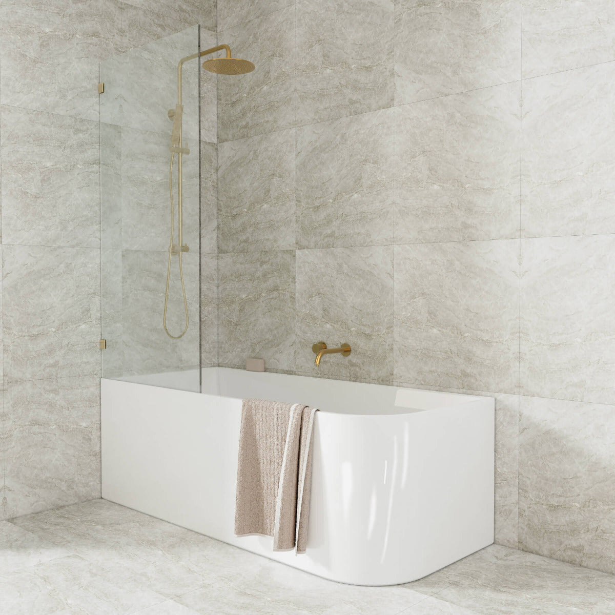 Calm 1400mm Left Corner Freestanding Bath