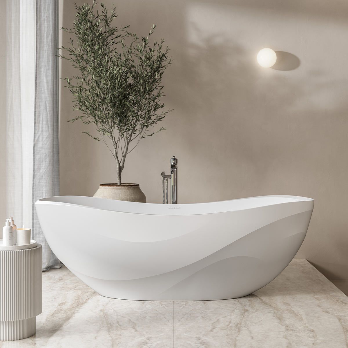 Victoria + Albert Seros 1650 Bath, Matte White