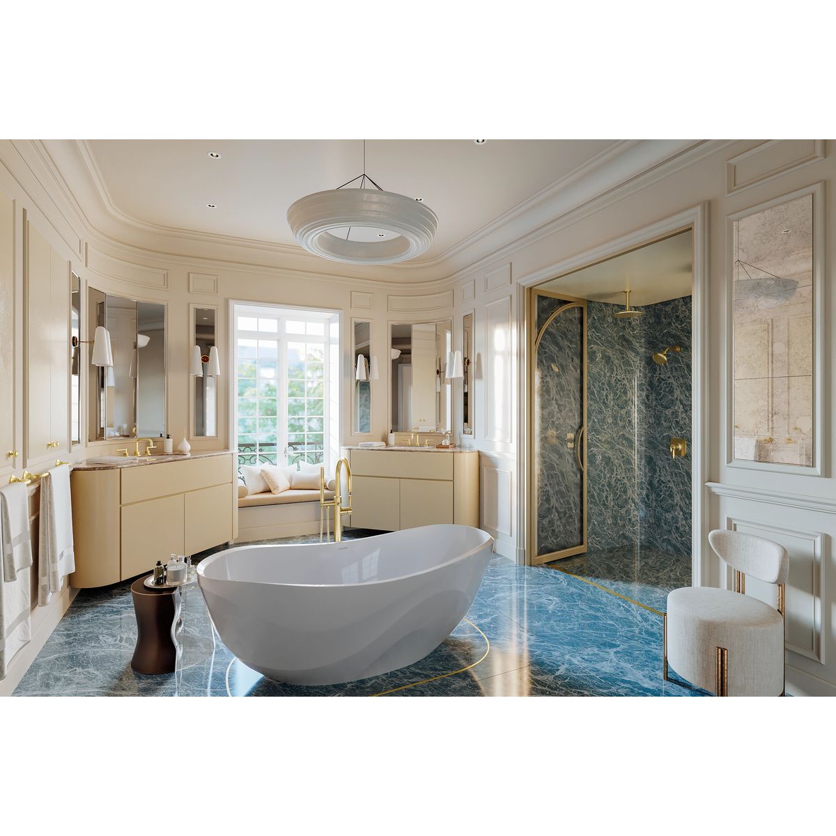 Victoria + Albert Seros 1650 Bath, Matte White
