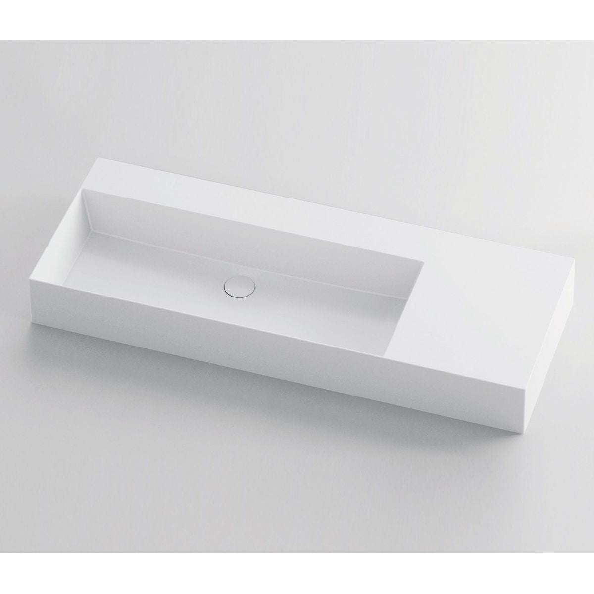 Studio Bagno Shard 102 X Plan Basin - Left Bowl, 2 Tapholes