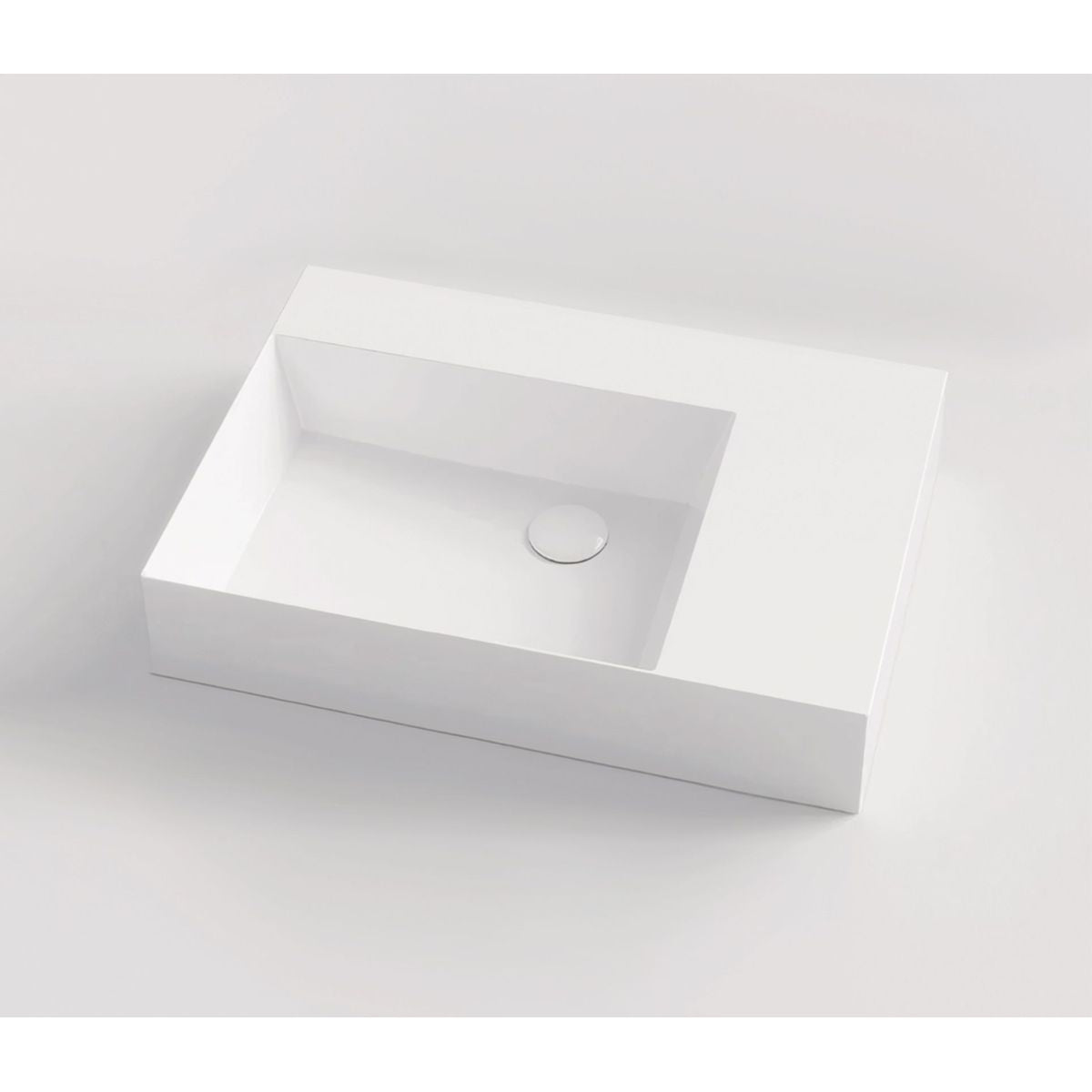 Studio Bagno Shard 65 X Plan Basin - Left Bowl, 1 Taphole