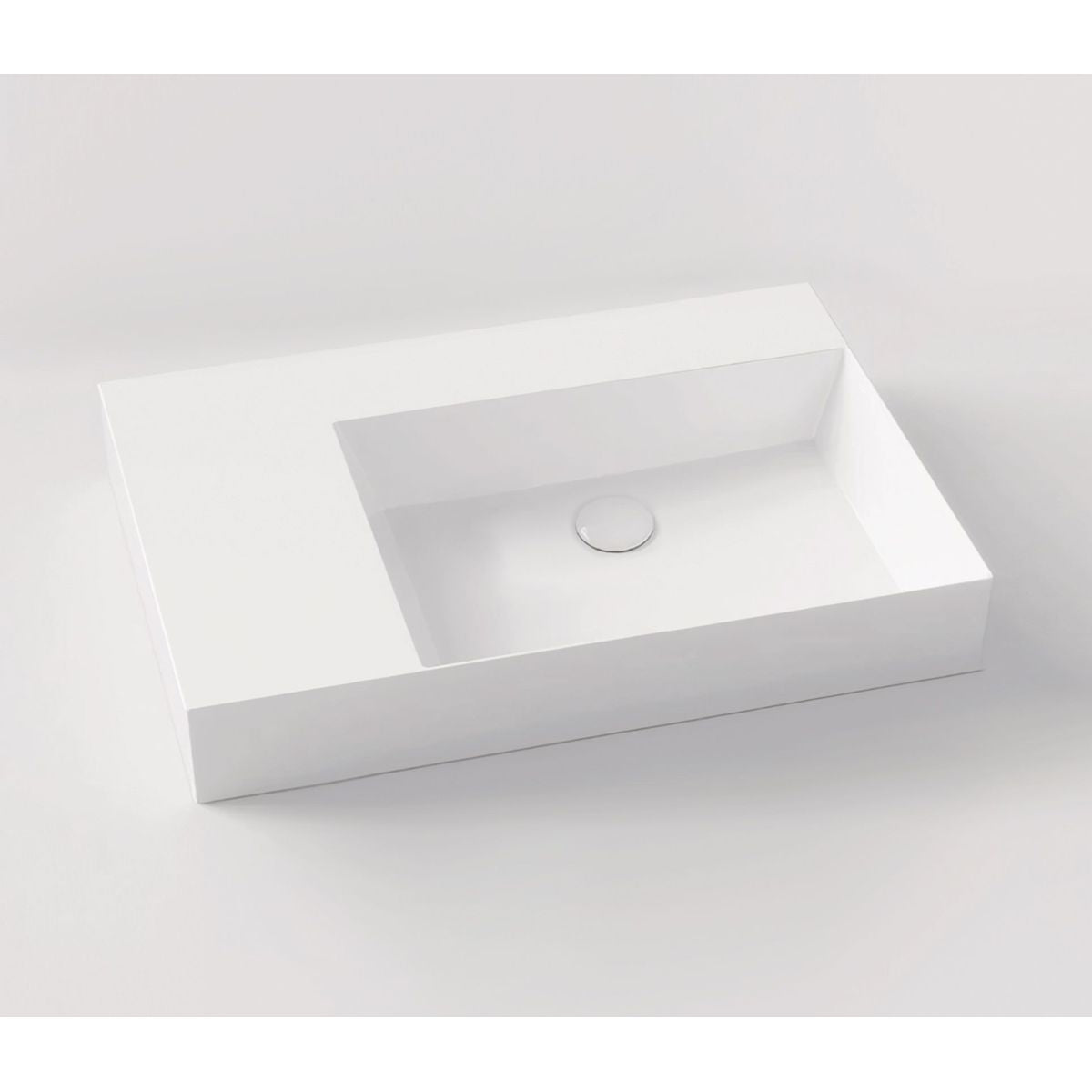 Studio Bagno Shard 81 X Plan Basin - Right Bowl, 3 Tapholes