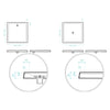 Prelude 4 Tile Bead 1000mm Square Rear Waste Shower Base