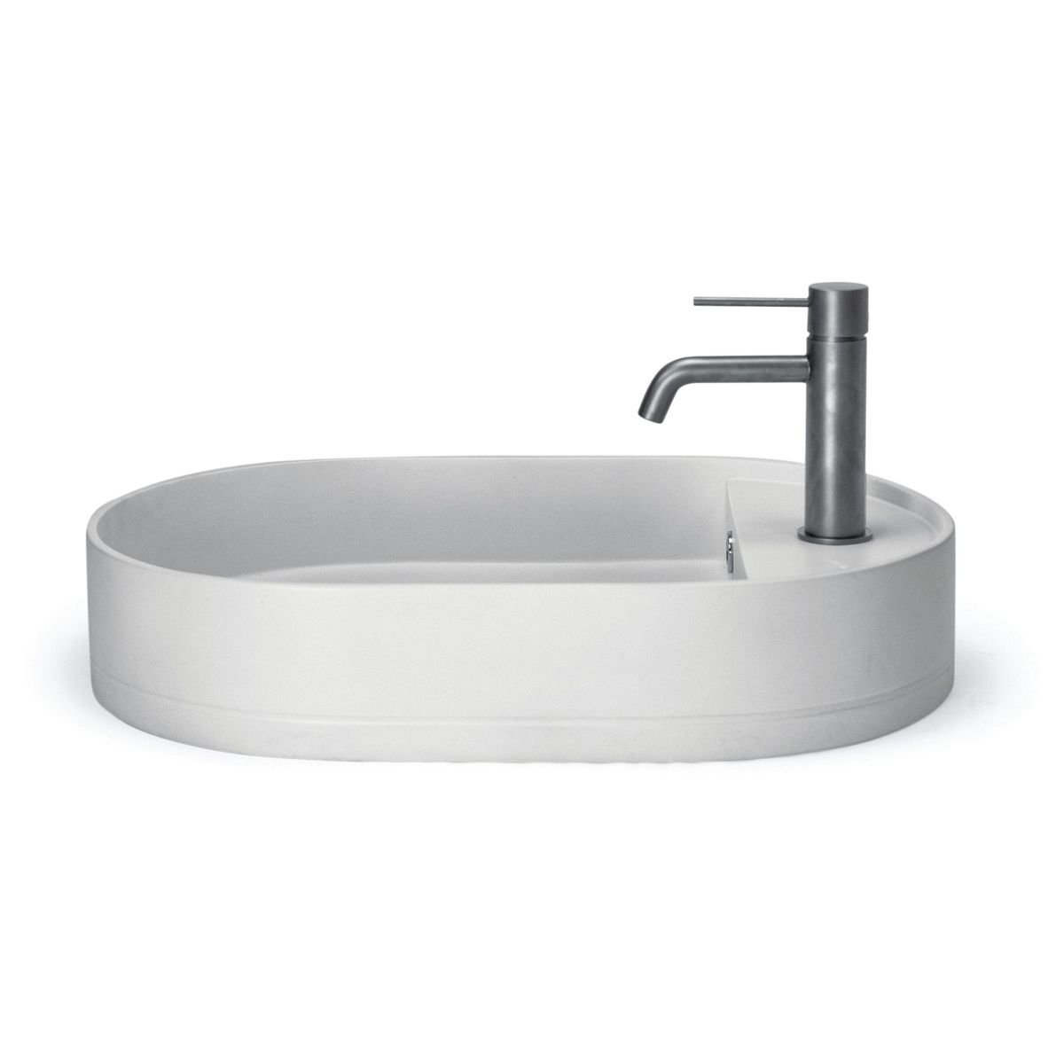 Nood Surface Mount Shelf Oval Basin in Morning-Mist