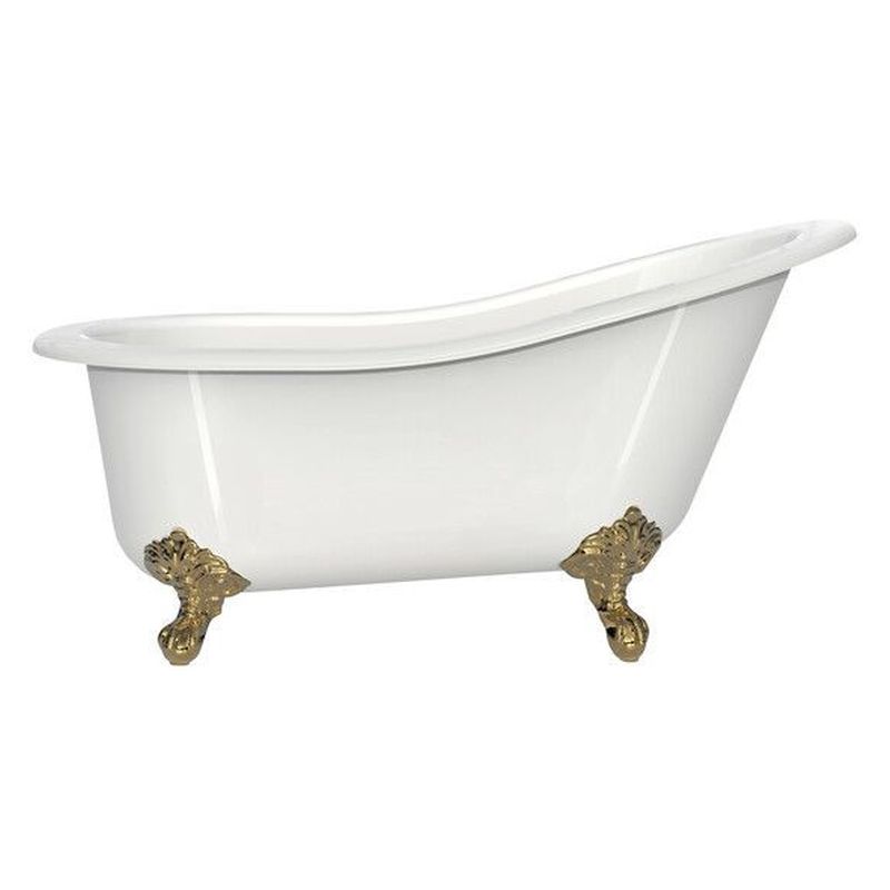 Victoria + Albert Shropshire Bath, Polished Brass Feet