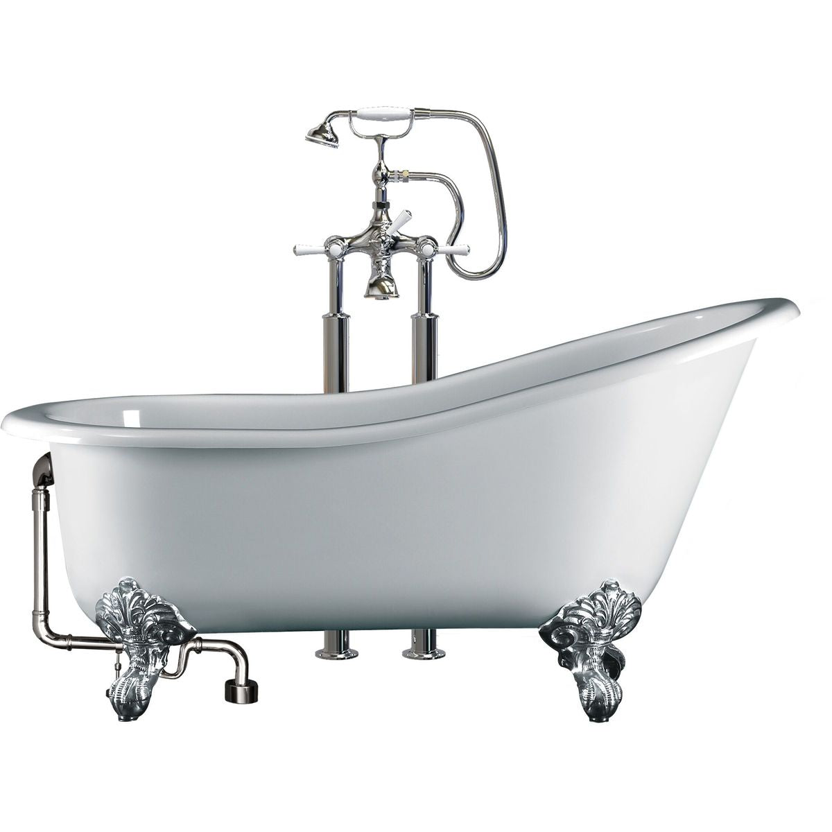 Victoria + Albert Shropshire Bath, Polished Chrome Feet