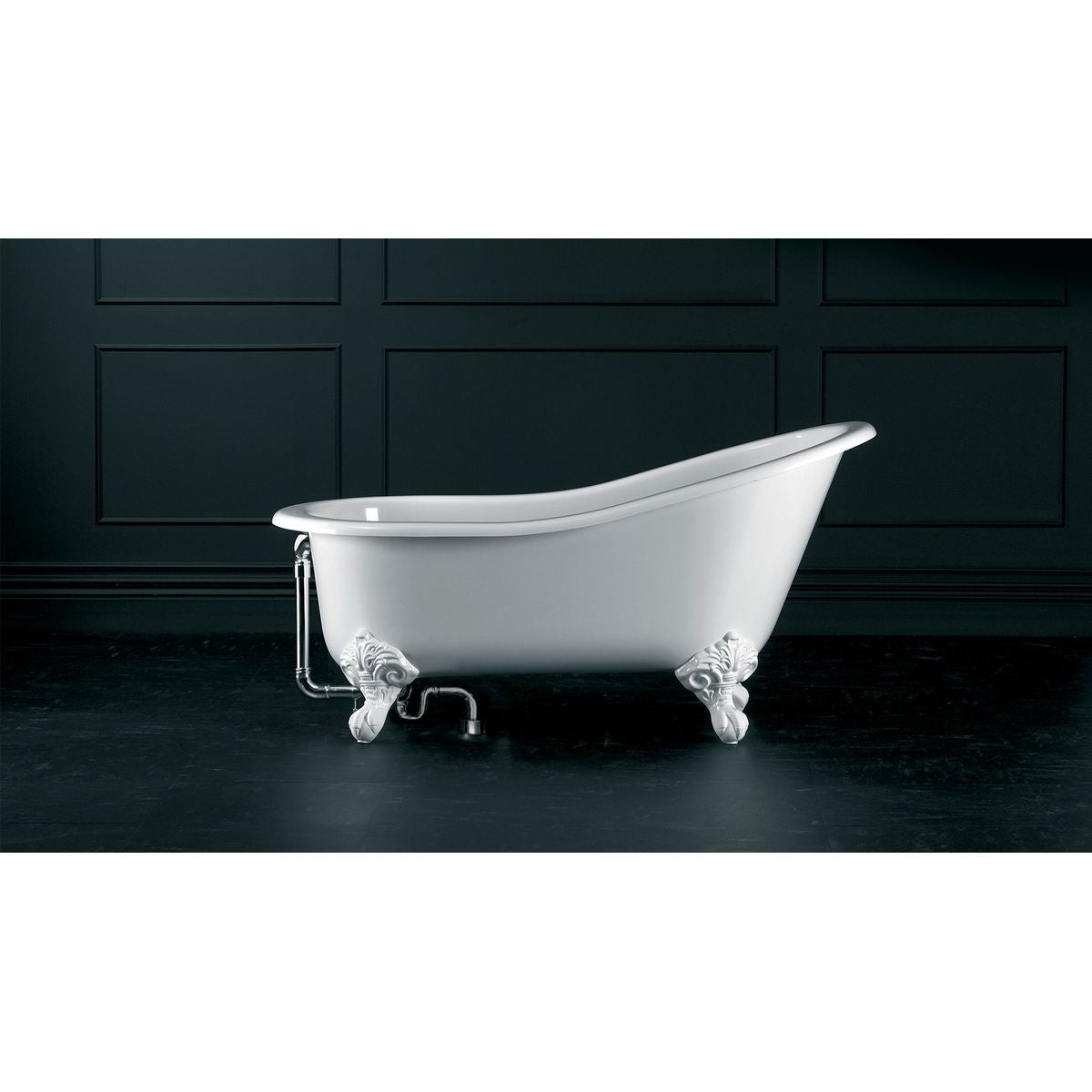 Victoria + Albert Shropshire Bath, Quarrycast White Feet