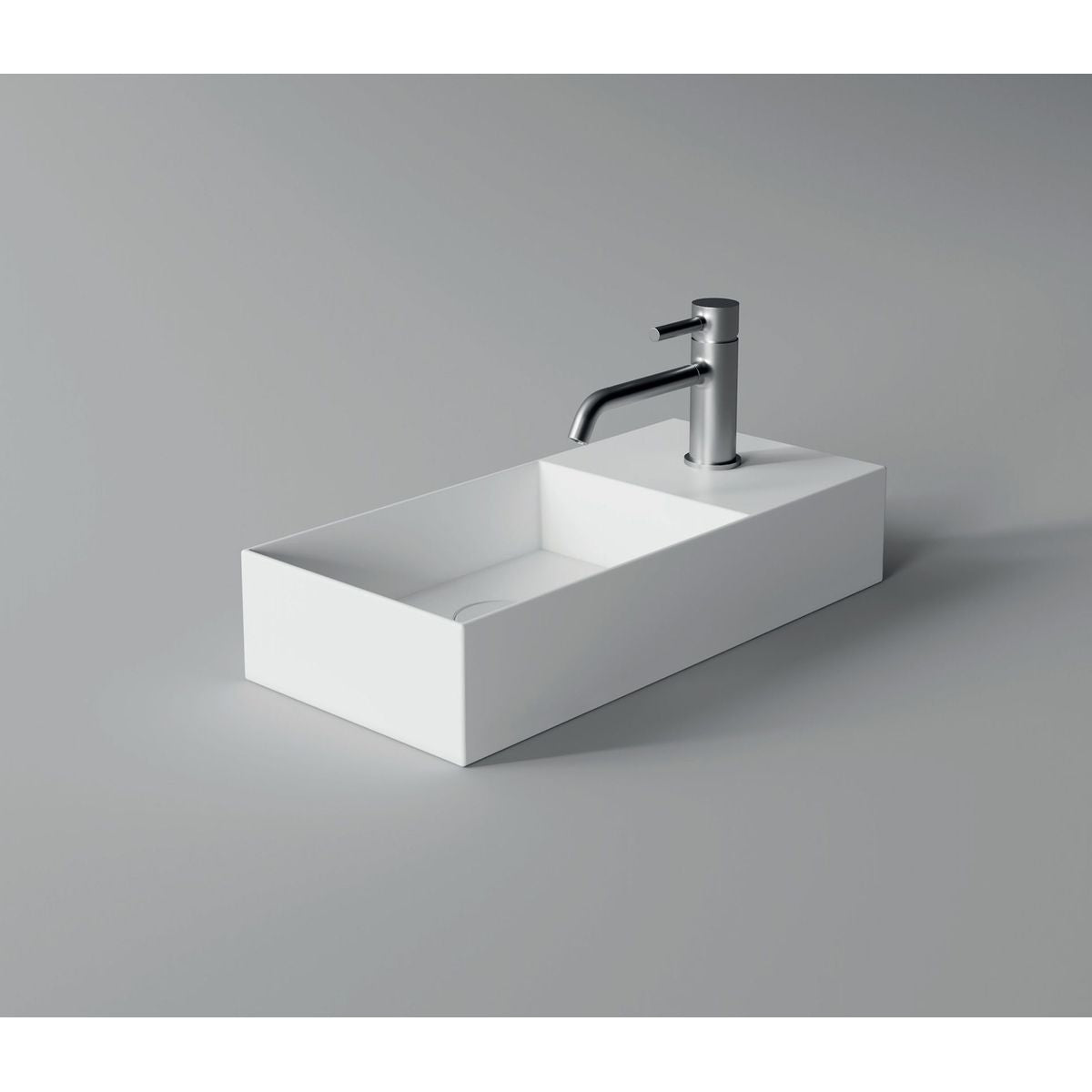 Studio Bagno Spy 55 Bench/Wall Basin - No Taphole, Matte White