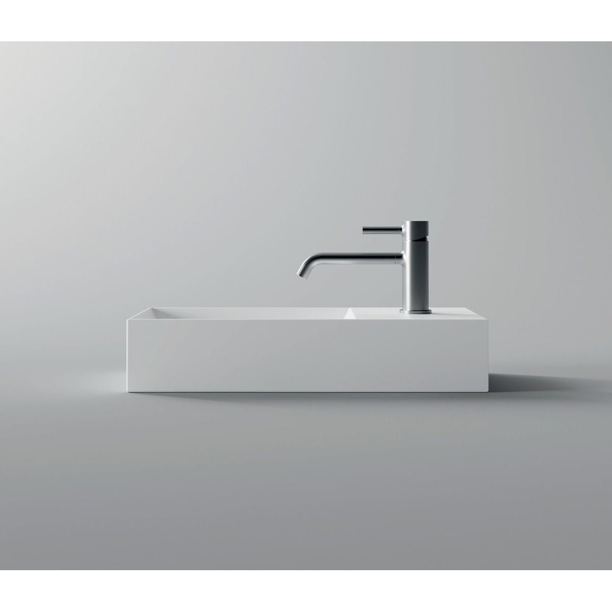 Studio Bagno Spy 55 Bench/Wall Basin - No Taphole, Matte White
