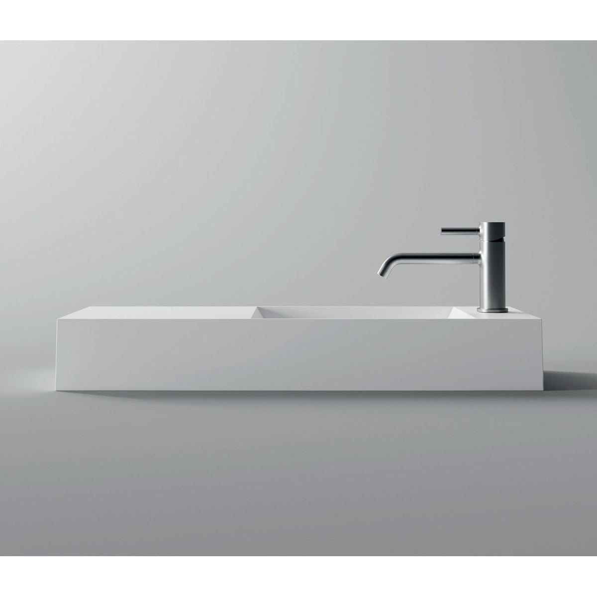 Studio Bagno Spy 75 Bench/Wall Basin - No Taphole, Matte White