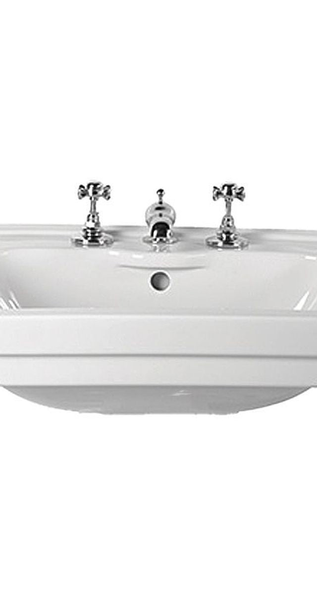 Stafford 58 x 45 Wall Hung Basin, 3 Taphole