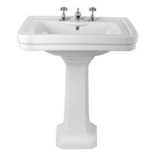 Stafford 62X50 Basin & Pedestal - 3 Taphole