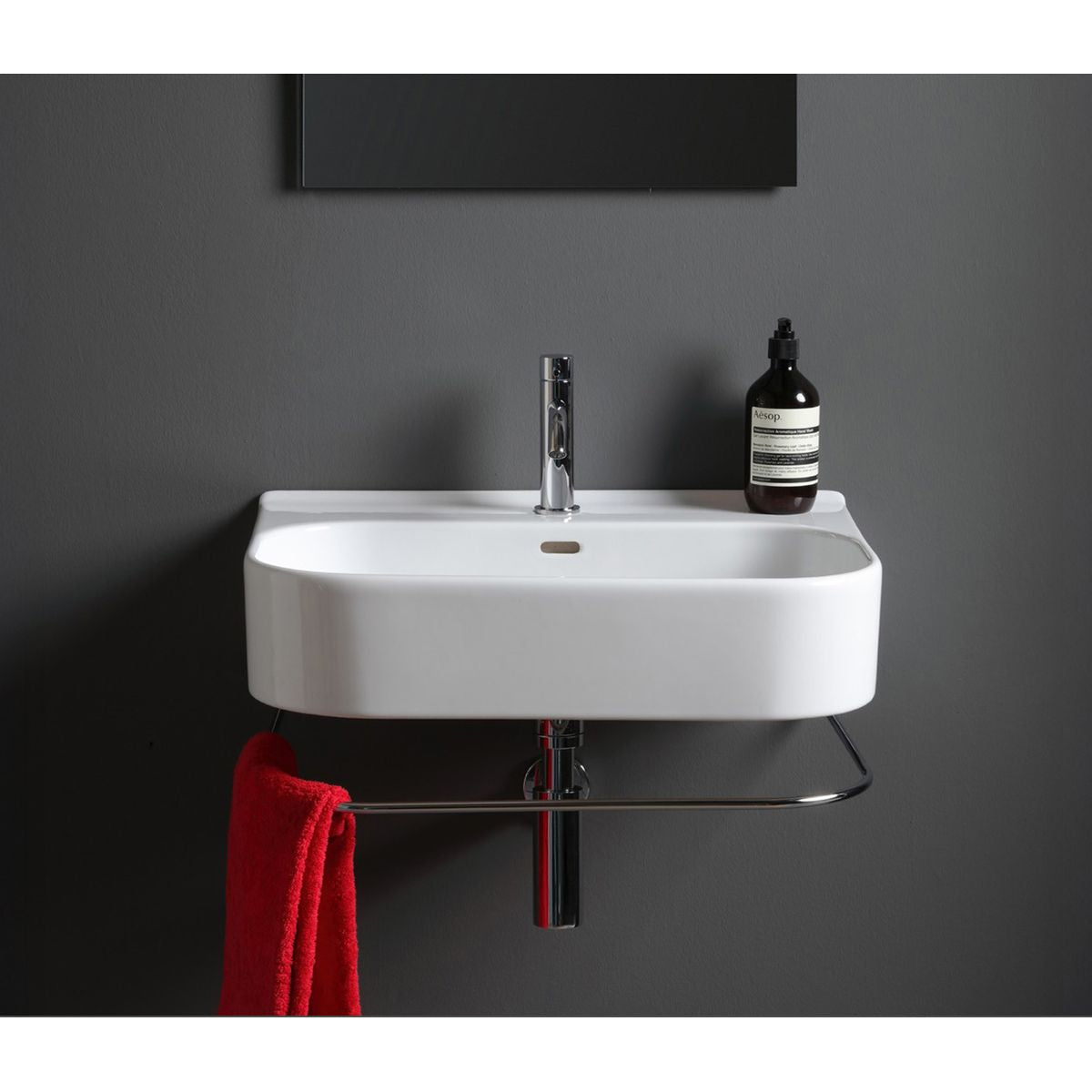 Studio Bagno Synthesis 60 Bench/Wall Basin - No Taphole, Matte White
