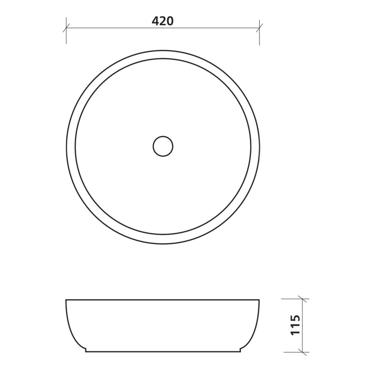 Seima Syros 007 Ceramic Basin - White Gloss