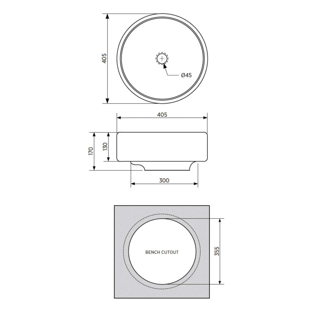 Seima Syros 012 Ceramic Basin - White Gloss
