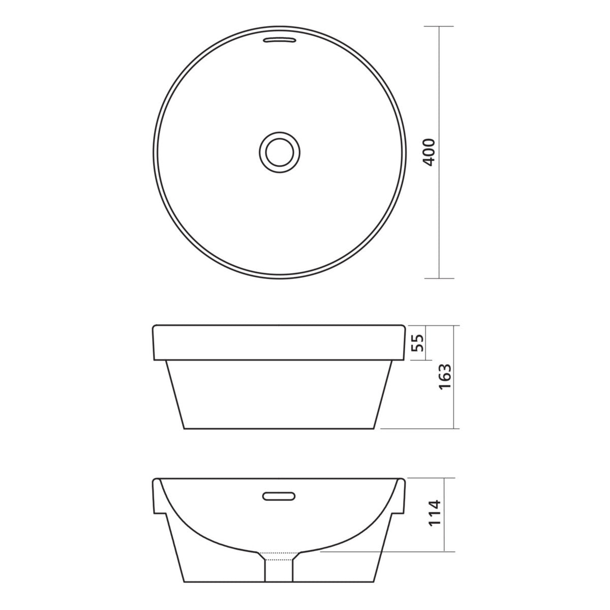 Seima Syros 401 Ceramic Basin - White Gloss