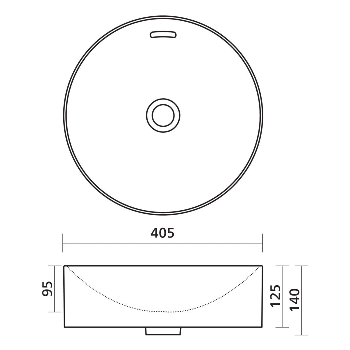 Seima Syros 403 Ceramic Basin - White Gloss