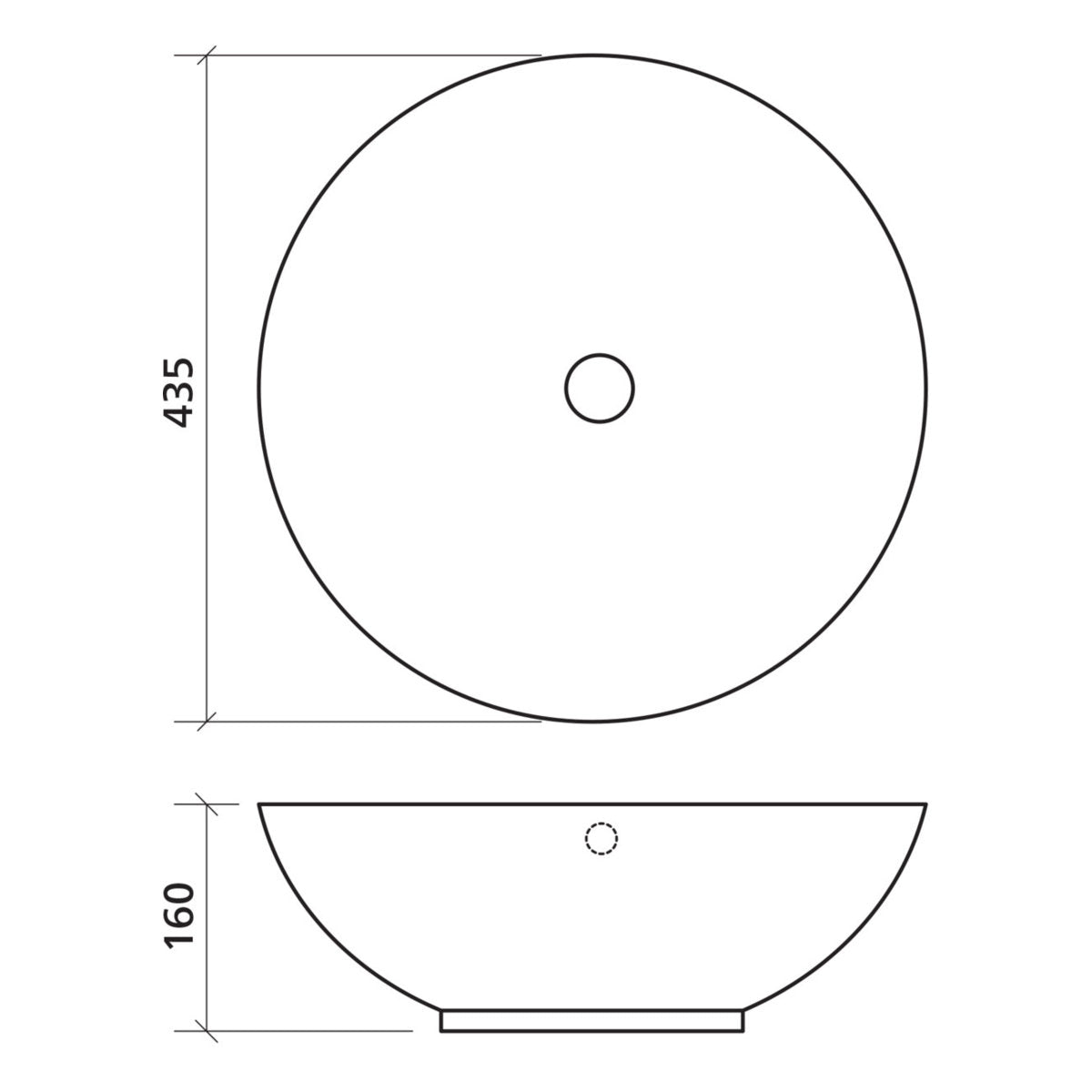 Seima Syros 435 Ceramic Basin - White Gloss