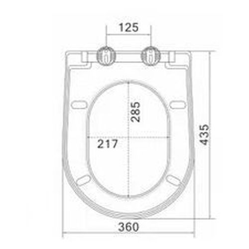 Ticino Quick Release Soft Closing Seat - Thin