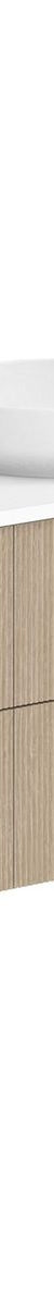 Thirroul Coastal Oak 1800 Wall Hung Vanity, Centre Bowl