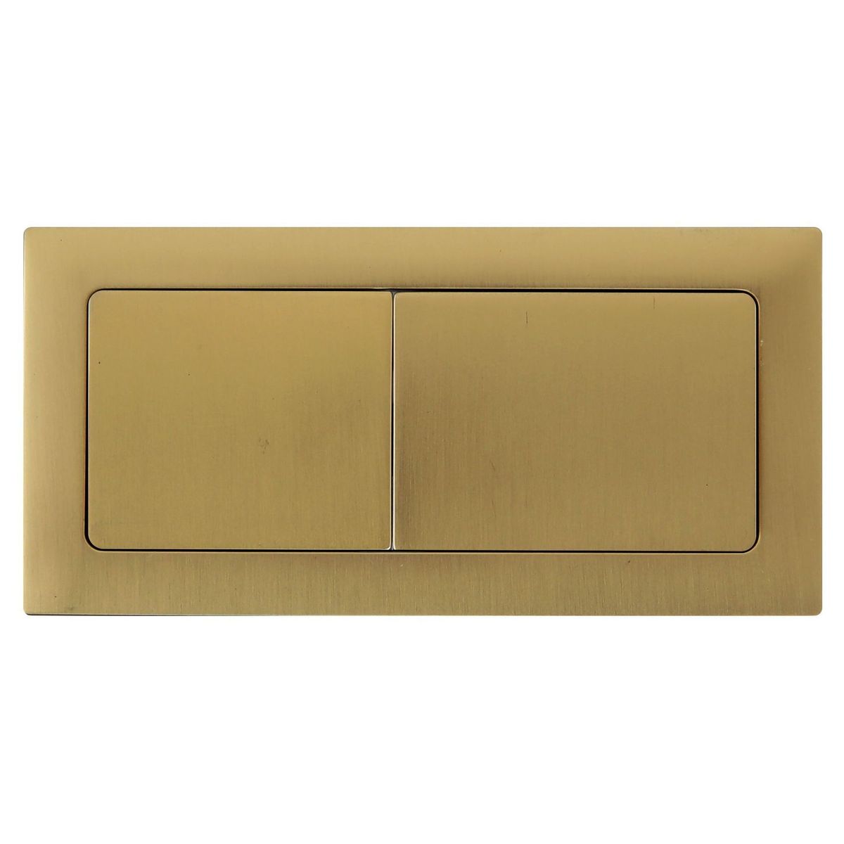 Rectangle Brushed Brass Flush Button