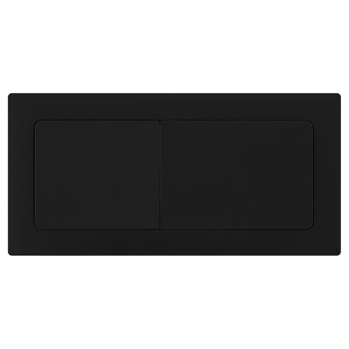 Rectangle Matte Black Flush Button