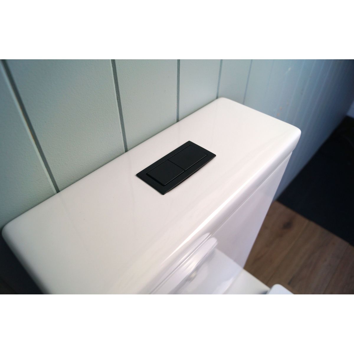 Rectangle Matte Black Flush Button