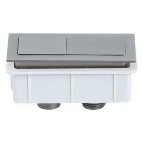 Rectangle Brushed Nickel Flush Button