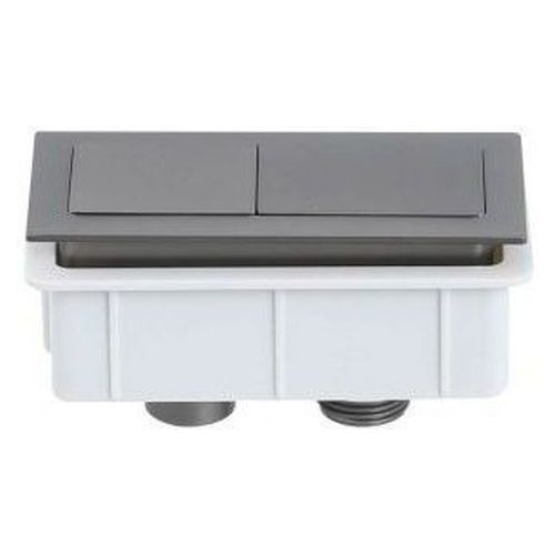 Rectangle Brushed Gunmetal Flush Button